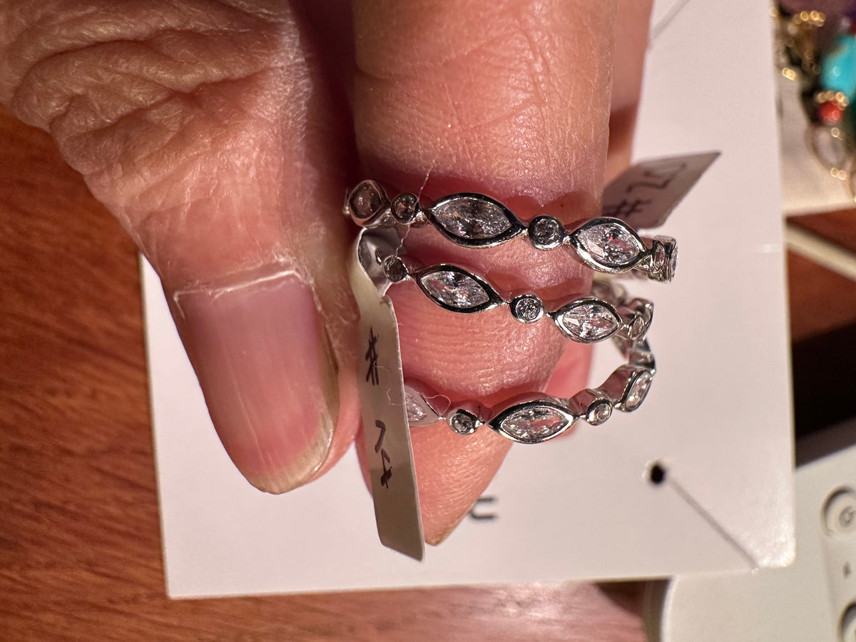 Anillos plata zircones