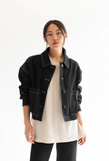 Chaqueta Omi mezclilla negro