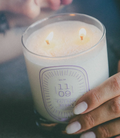 Vela Vaso Cotton Berry