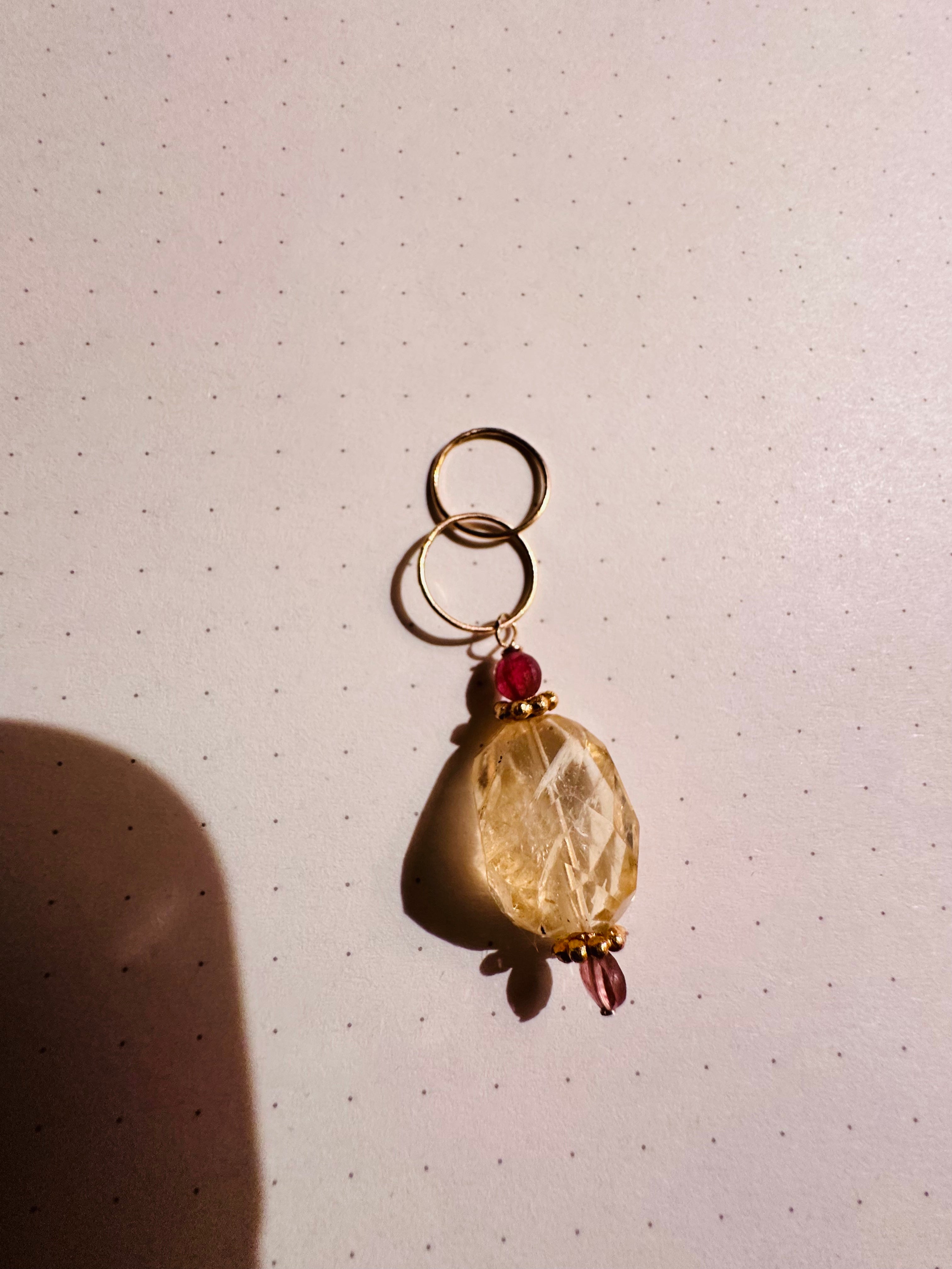 Charm gold Citrino