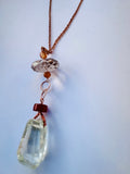 Cadena cobre Kunzita C Ahumado