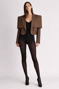 Pinstripe Cape Jacket