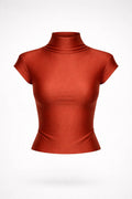 Seamless Brick-Red Top